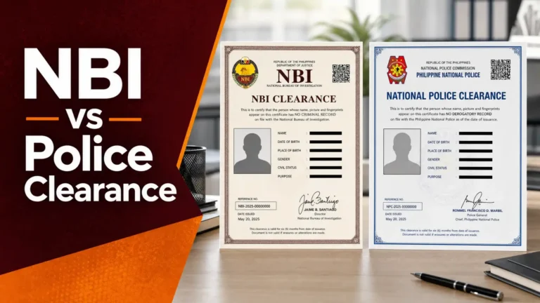 NBI Clearance vs Police Clearance comparison in the Philippines