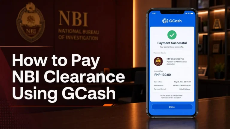 Paying the NBI Clearance fee using the GCash app