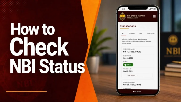check nbi clearance status online